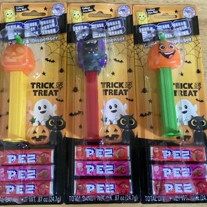 Halloween Trick or Treat PEZ Candy and dispenser Bundle